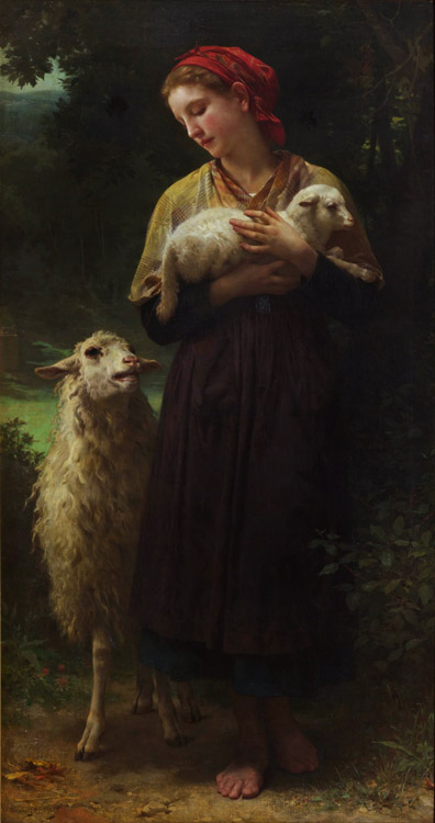 Adolphe William Bouguereau The Shepherdess (mk26)
